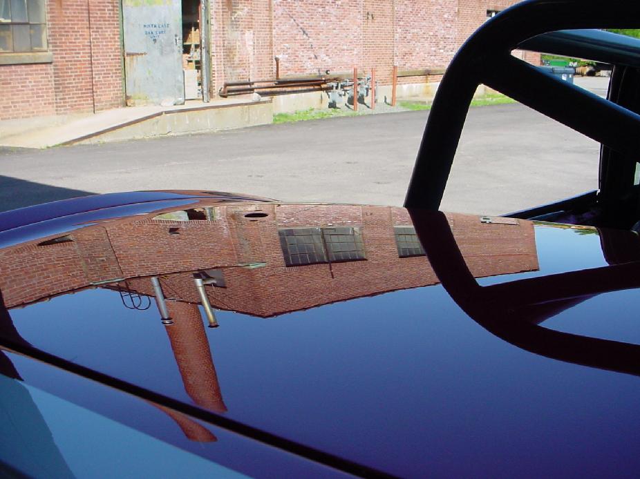 vette rear deck reflection